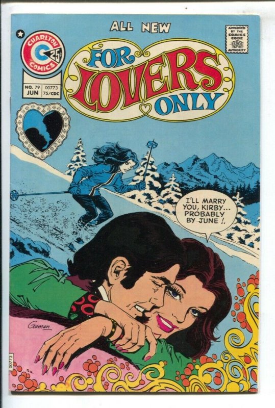 For Lovers Only #79 1975-Charlton-snow ski cover-VF