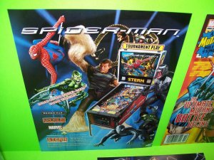 Marvel Comics Pinball FLYERS Avengers X-Men Spiderman Hulk Venom Thor Lot of 3