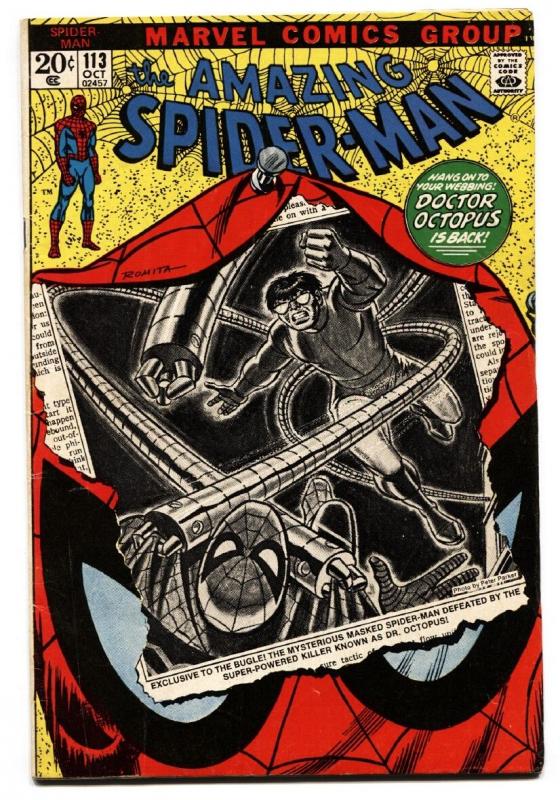 AMAZING SPIDER-MAN #113 comic book MARVEL COMICS-DOCTOR OCTOPUS