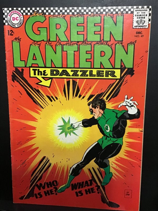 Green Lantern #49 (1966) hi grade 1st DC dazzler key! VF+ Wow!