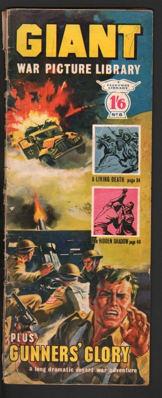 Giant War Picture Library #8 1964-wraparound WWII cover-U.K. published-G