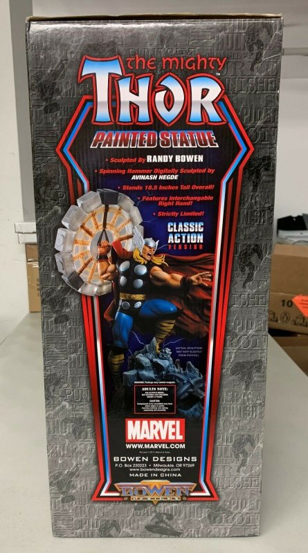 Marvel Mighty Thor Classic Action Ver. Painted Statue (Damaged See Description) 