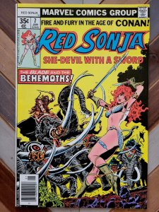 Red Sonja #7 FN- (Marvel 1978) Frank Thorne Cover Throne of Blood Roy Thomas