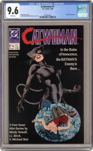 Catwoman #1 DC 1989 CGC 9.6 NM+ 1st Solo Mini Series Origin Story White Pages