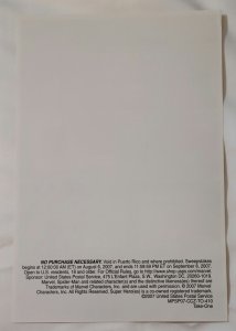 2007 USPS - Amazing Spider Man Marvel Stamp Advertisment Sheet