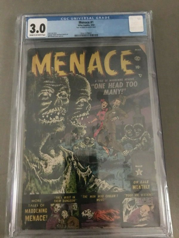 Menace #1 3.0 CGC PRE CODE HORROR - EXTREMELY RARE