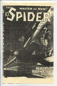 Spider 7/1940-Privately made reprint on quality paper-Dictator's Death Merch...