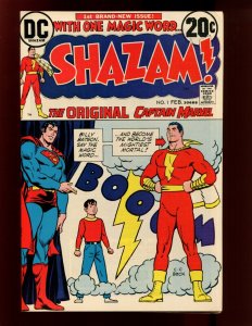 SHAZAM! #1 - HOT BOOK MOVIE - ORIGINAL CAPTAIN MARVEL (8.0) 1973