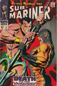 Prince Namor The Sub-Mariner # 6 VG+ Marvel 1968 [D3]