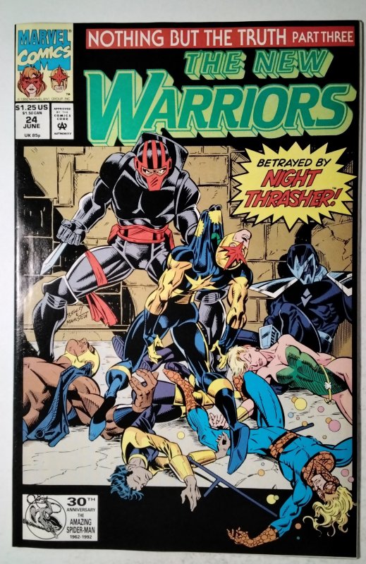 The New Warriors #24 (1992) Marvel Comic Book J757