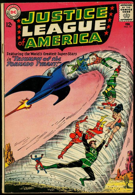 Justice League Of America #17 1963- Tornado Tyrant- DC Silver Age VG