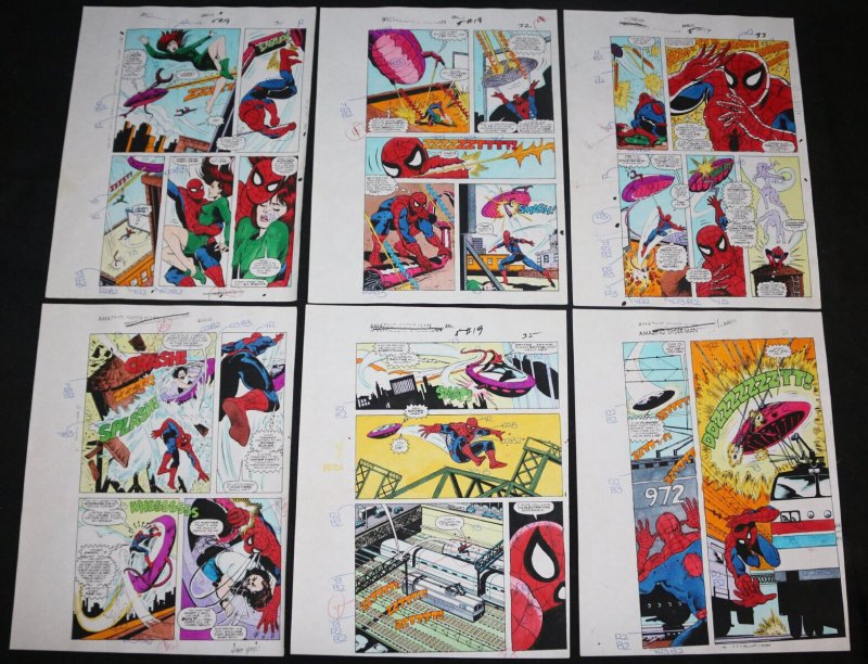 Amazing Spider-Man Annual #19 Complete 39 Page Story of Color Guide Art - 1985