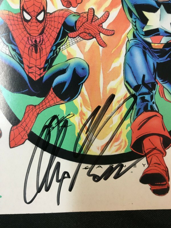 CONVENTION PROGRAM 96 SIGNED BY ROSS, PEREZ, TOM SMITH, CARDY, JURGENS, GARNEY