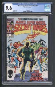 Marvel Super Heroes Secret Wars #11 (3/85) Graded CGC 9.6