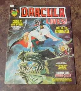 Dracula lives #3 FN/VF 1973 Horror Magazine Duel of the Undead Darkness Prince