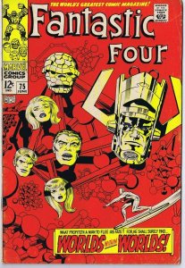 Fantastic Four #75 ORIGINAL Vintage 1968 Marvel Comics Silver Surfer Galactus