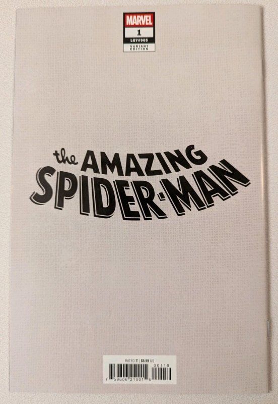 Amazing Spider-Man #1 1:50 NM Nimit Malavia Black Cat Virgin Variant