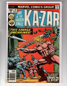 Ka-Zar #19 (1976) 6.5-7.0 THE SAVAGE UNCHAINED! Bronze Age Marvel / ID#22