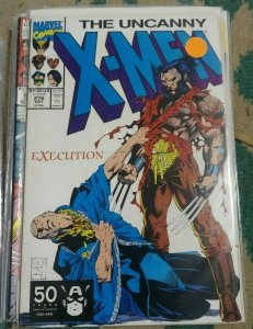UNCANNY X-MEN #276 1991 MARVEL JIM LEE  PROFESSOR X STARJAMMERS WOLVERINE GAMBIT