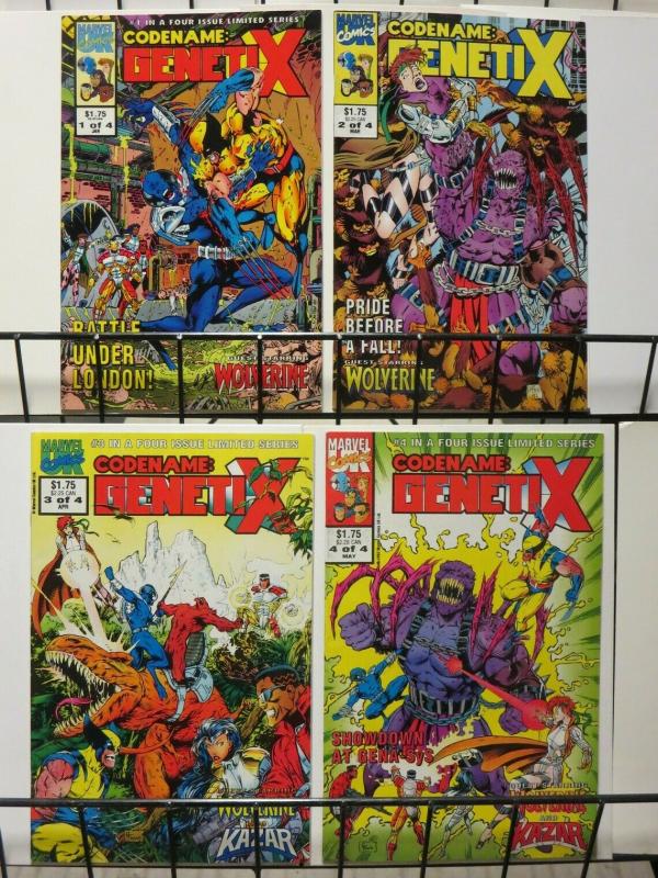 CODENAME GENETIX (1993 MARVEL UK) 1-4  WOLVERINE