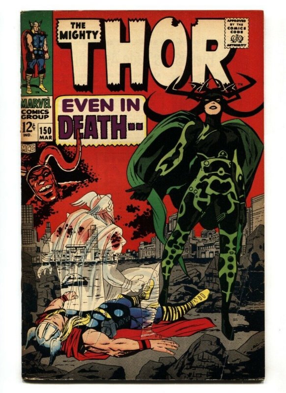 THOR #150 comic book 1968-JACK KIRBY-MARVEL Silver Age FN