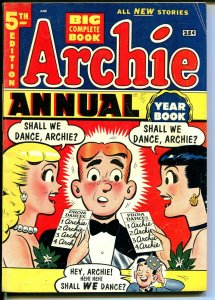 Archie Annual #5 1953-Betty-Veronica-Giant edition-VG+