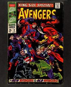 Avengers Annual #2 1st Appearance Scarlet Centurion! John Buscema Cover!