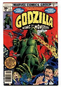 GODZILLA #1 comic book 1977 MARVEL First ISSUE-SCI-FI-KING OF THE MONSTERS