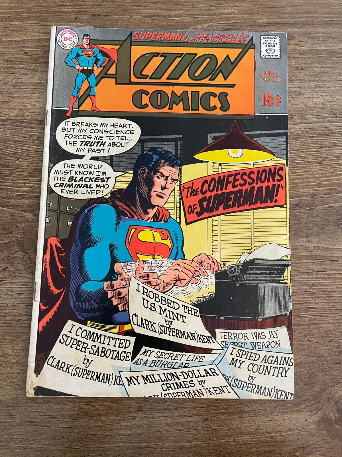 Action Comics 380 Fn Dc Comic Book Superman Batman Flash Green Lantern J927 Comic Books