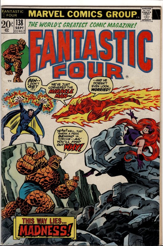 Fantastic Four #138 (1973) Fantastic Four