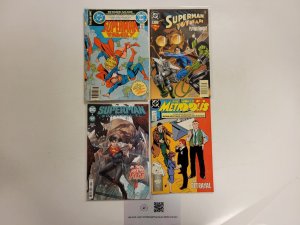 4 Comics #1 Superman #195 Superman Family #8 Superman #1 Metropolis 43 TJ18