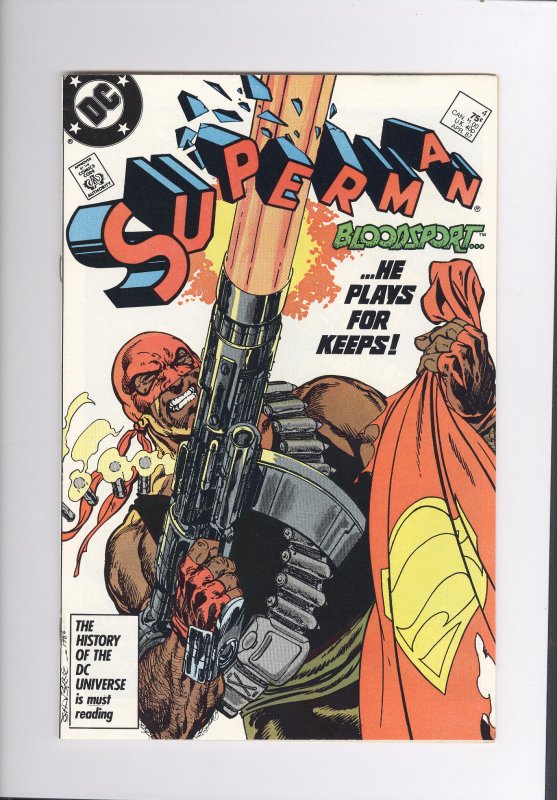 Superman # 4  Very Fine/ Near Mint (1986)  High Grade