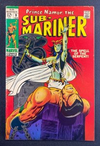 Sub-Mariner (1968) #9 FN+ (6.5) 1st App Naga Herb Trimpe Marie Severin