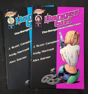 Danger Girl 2PC #1 3rd Print + #2 2nd Print / J. Scott Campbell (9.0/9.2) 1999