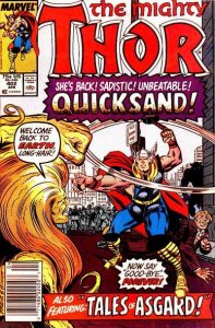 Thor #402 (Newsstand) VG ; Marvel | low grade comic Quicksand Tom DeFalco