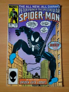 Spectacular Spider-Man #107 Direct Market ~ VF - NEAR MINT NM ~ 1985 Marvel