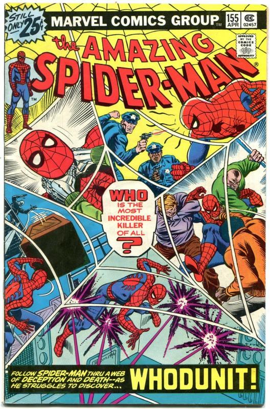 Amazing Spider-Man #155 1976-COOL ISSUE MYSTERY ISSUE MARVEL FN