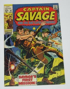 Captain Savage #14 1969 Silver Age Marvel Comics VF