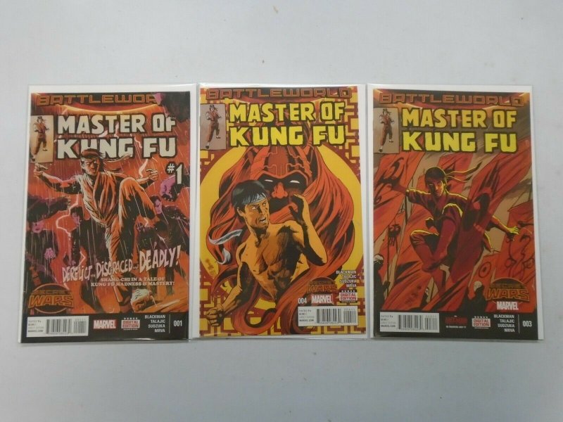 Master of Kung-Fu run #1-3 NM (2015 2nd Series)