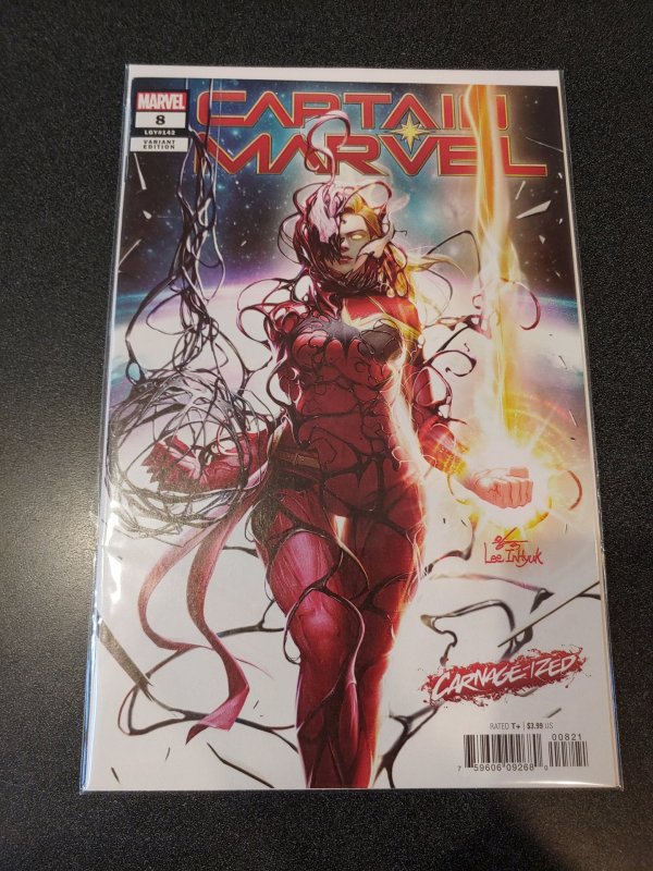 Captain Marvel 8 Carnage-Ized Cover First Appearance of Star NM