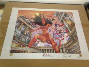 Dynamic Forces Greg Horn Signed Elektra Lithograph limited #94/499 pieces