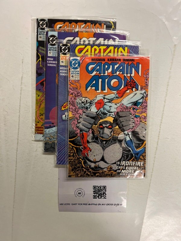 4 Captain Atom DC Comic Books # 45 46 47 48 Flash Batman Superman Robin 1 JS59