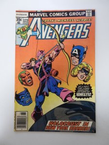 The Avengers #172 (1978) FN- condition stains back cover