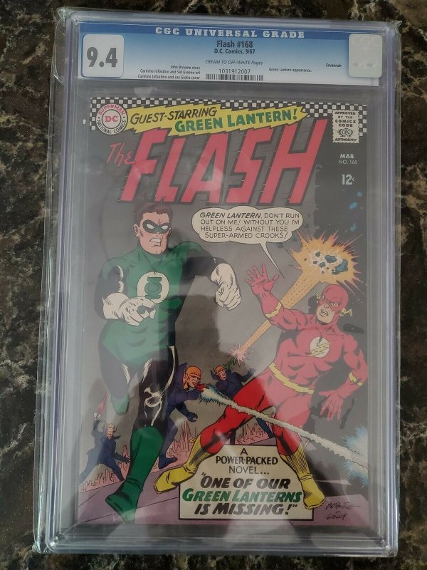 The Flash #168 Savannah Pedigree (DC, 1967) CGC NM 9.4 Cream to off-white pages