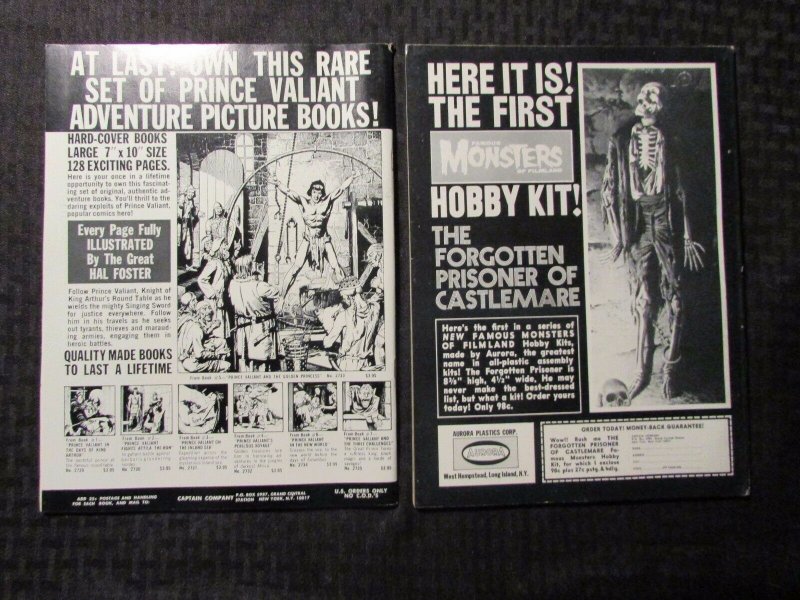 1969 FAMOUS MONSTERS FEARBOOK VG- & #60 FN+ Warren Horror Magazine DCHAC