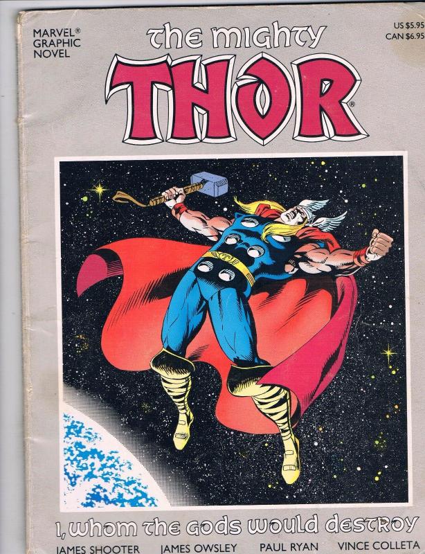 Marvel Graphic Novel The Mighty Thor I, Whom The Gods Would Destroy Book MW2