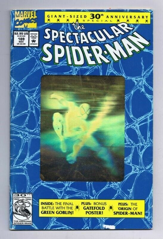 Spectacular SpiderMan 189 ORIGINAL Vintage 1992 Marvel Comics Comic