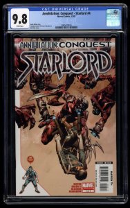 Annihilation: Conquest- Starlord #4 CGC NM/M 9.8 White Pages