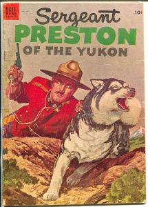 Sergeant Preston Of The Yukon #12 1954-Dell-Yukon King-nice art-G