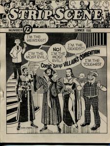 Strip Scene #12  Summer 1980-newspaper comic strip fanzine-villains-Dorval-VF
